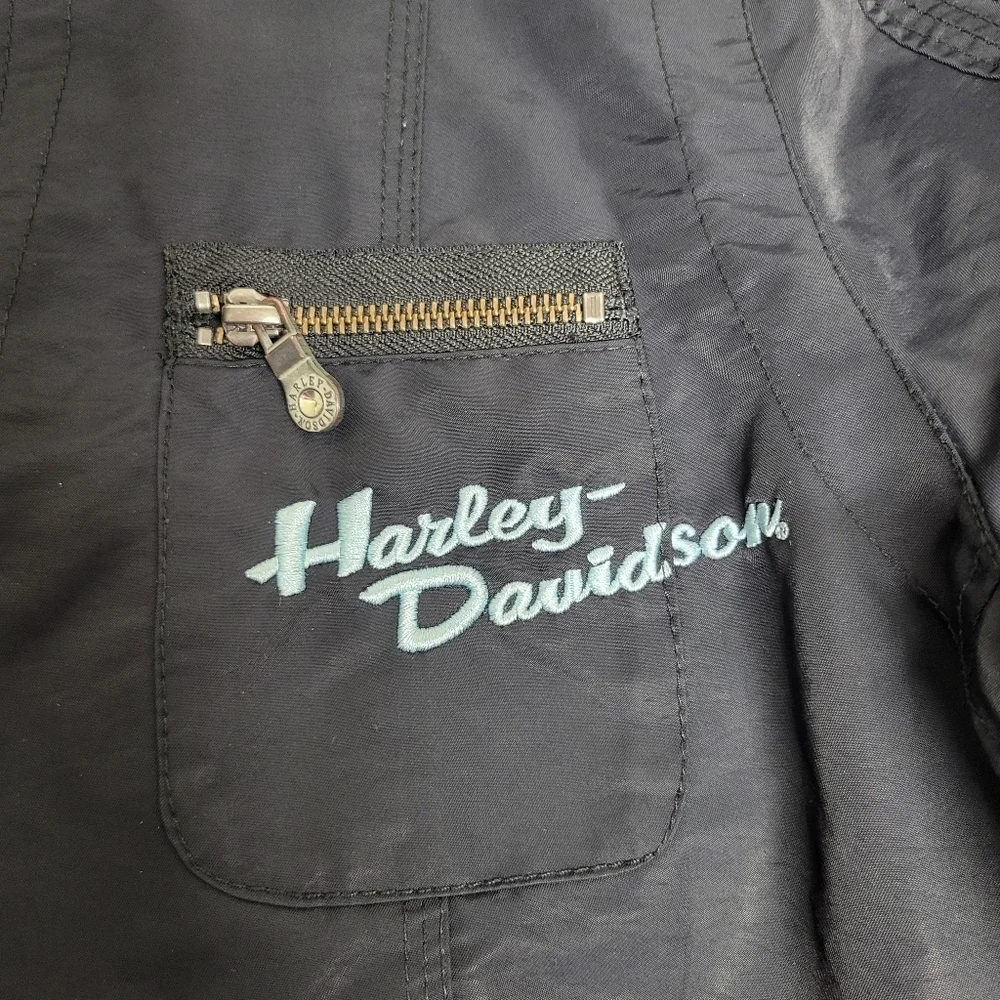 Harley-Davidson Women's Studded Black Nylon Hotter & Faster Jacket Size Xl.